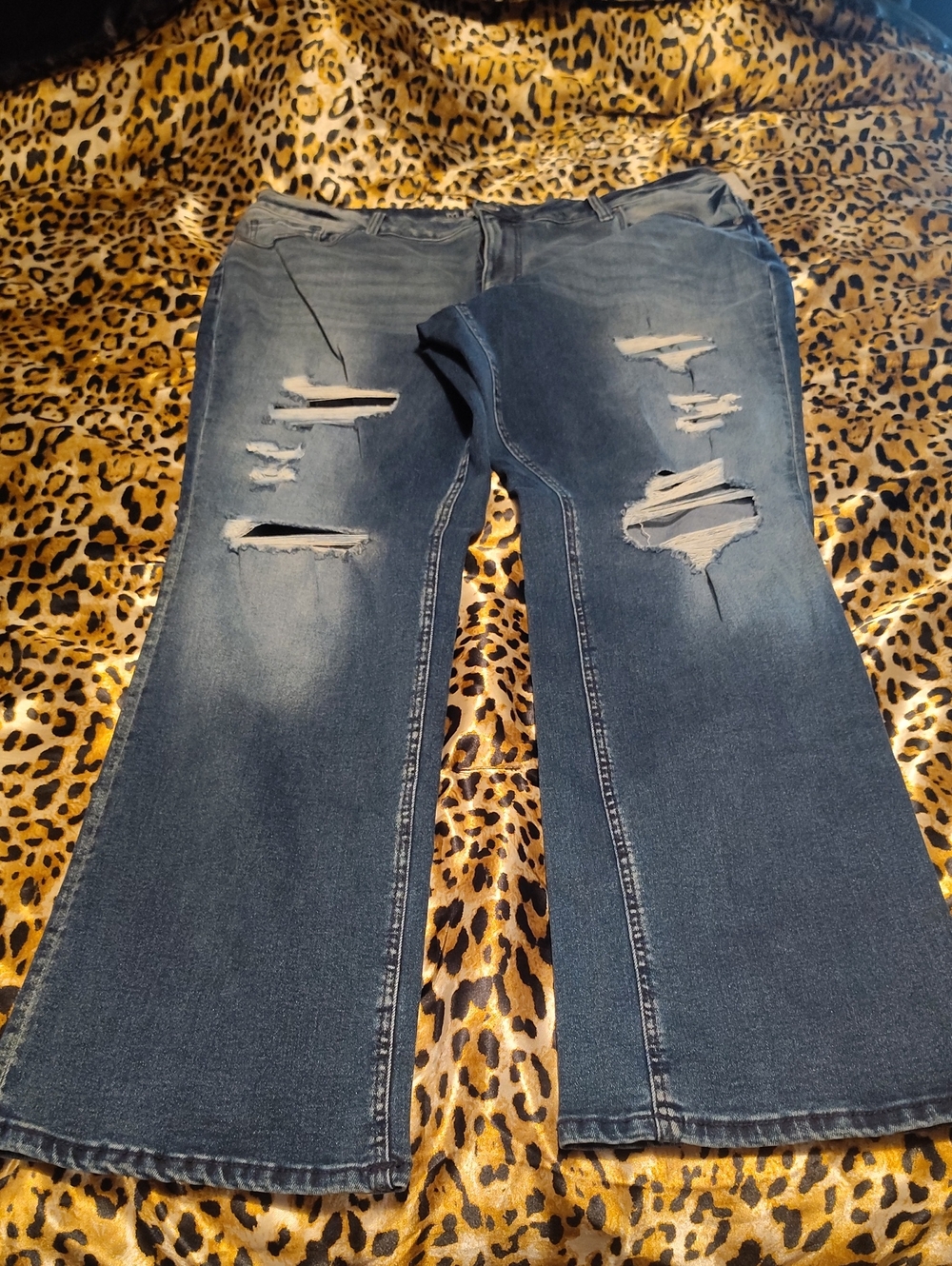 Maurices Distressed High-Rise Blue Jeans